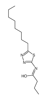 N-(5-octyl-1,3,4-thiadiazol-2-yl)butanamide Structure