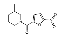(3-methylpiperidin-1-yl)-(5-nitrofuran-2-yl)methanone结构式