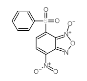 2,1,3-Benzoxadiazole,4-nitro-7-(phenylsulfonyl)-, 1-oxide结构式