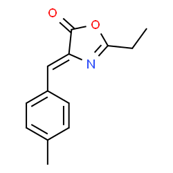 5(4H)-Oxazolone,2-ethyl-4-[(4-methylphenyl)methylene]-(9CI)结构式