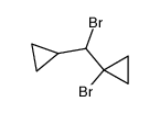 1-bromo-1-(bromo(cyclopropyl)methyl)cyclopropane结构式