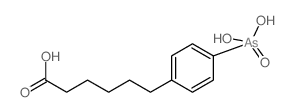 6-(4-arsonophenyl)hexanoic acid Structure