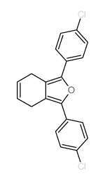 Isobenzofuran,1,3-bis(4-chlorophenyl)-4,7-dihydro- structure