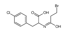 2-(3-bromopropanoylamino)-3-(4-chlorophenyl)propanoic acid Structure