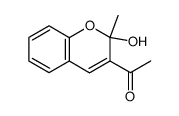 1-(2-hydroxy-2-methyl-2H-chromen-3-yl)-1-ethanone结构式