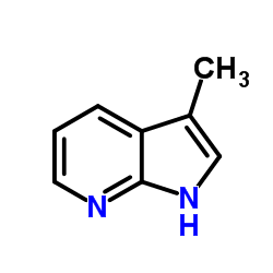 3-甲基-7-氮杂吲哚结构式