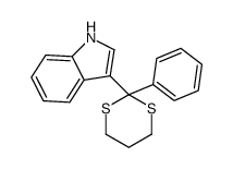 3-(2-phenyl-1,3-dithian-2-yl)-1H-indole结构式