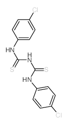 1-(4-chlorophenyl)-3-[(4-chlorophenyl)carbamothioyl]thiourea结构式