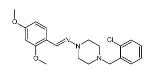 N-[4-[(2-chlorophenyl)methyl]piperazin-1-yl]-1-(2,4-dimethoxyphenyl)methanimine Structure