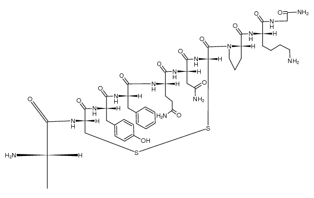 Nα-alanyl[8-lysine]vasopressin结构式
