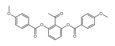 2',6'-bis(4-methoxybenzoyloxy)acetophenone Structure