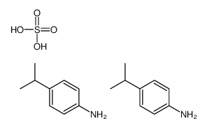 4-propan-2-ylaniline,sulfuric acid Structure