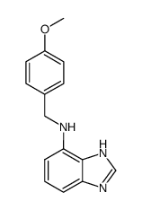 (1(3)H-benzoimidazol-4-yl)-(4-methoxy-benzyl)-amine结构式