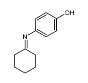 N-(cyclohexylidene)-4-hydroxyaniline Structure