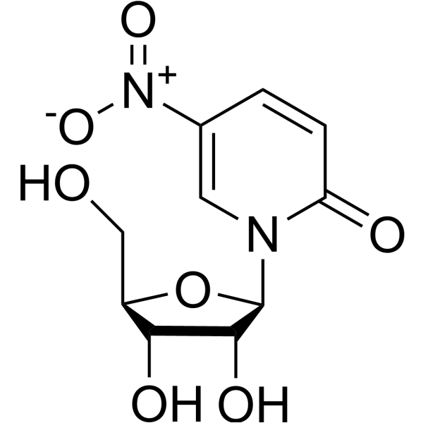 1-(b-D-呋喃核糖基)-5-硝基吡啶-2-酮图片