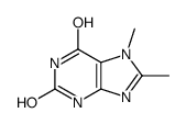7,8-dimethyl-3H-purine-2,6-dione结构式