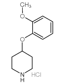 4-(2-甲氧基苯氧基)哌啶盐酸盐结构式