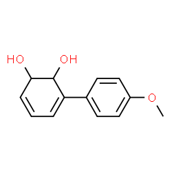 3,5-Cyclohexadiene-1,2-diol, 3-(4-methoxyphenyl)- (9CI) Structure