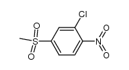 2-chloro-4-(methylsulfonyl)nitrobenzene Structure