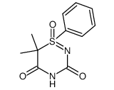 6,6-dimethyl-1-oxo-1-phenyl-6H-1λ6-[1,2,4]thiadiazine-3,5-dione Structure