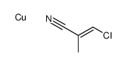 3-chloro-2-methylprop-2-enenitrile,copper结构式