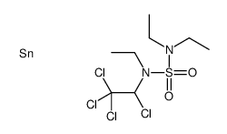 1,2,2,2-tetrachloro-N-(diethylsulfamoyl)-N-ethylethanamine,tin Structure