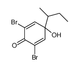 2,6-dibromo-4-butan-2-yl-4-hydroxycyclohexa-2,5-dien-1-one结构式