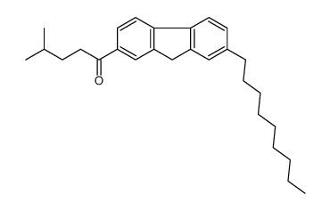 4-methyl-1-(7-nonyl-9H-fluoren-2-yl)pentan-1-one结构式