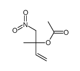 (2-methyl-1-nitrobut-3-en-2-yl) acetate Structure