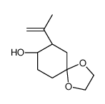 (7S,8R)-7-prop-1-en-2-yl-1,4-dioxaspiro[4.5]decan-8-ol Structure