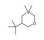 5-tert-Butyl-3,3-dimethyl-1-oxa-3-silacyclohexane结构式