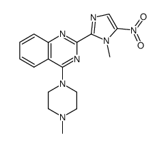 2-(1-methyl-5-nitro-2-imidazolyl)-4-(N-methyl-piperazinyl) quinazoline Structure