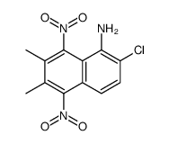 2-chloro-6,7-dimethyl-5,8-dinitronaphthalen-1-amine结构式