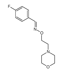 4-fluoro-benzaldehyde O-(2-morpholin-4-yl-ethyl)-oxime Structure