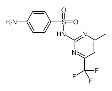 4-amino-N-[4-methyl-6-(trifluoromethyl)pyrimidin-2-yl]benzenesulfonamide结构式