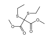 dimethyl 2,2-bis(ethylsulfanyl)propanedioate结构式