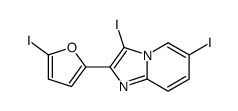 3,6-diiodo-2-(5-iodofuran-2-yl)imidazo[1,2-a]pyridine Structure