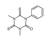 1,5-dimethyl-3-phenyl-4,6-bis(sulfanylidene)-1,3,5-triazinan-2-one结构式