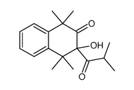 3-Hydroxy-3-isobutyryl-1,1,4,4-tetramethyl-3,4-dihydro-1H-naphthalen-2-one结构式