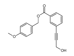 (4-methoxyphenyl)methyl 3-(3-hydroxyprop-1-ynyl)benzoate结构式