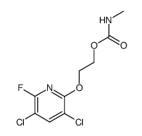 2-(3,5-dichloro-6-fluoro-pyridin-2-yloxy)-ethyl N-methylcarbamate结构式