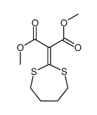 dimethyl 2-(1,3-dithiepan-2-ylidene)propanedioate Structure