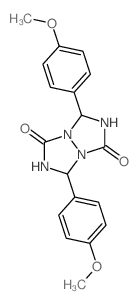 3,7-Bis(4-methoxyphenyl)tetrahydro-1H,5H-[1,2,4]triazolo[1,2-a][1,2,4]triazole-1,5-dione结构式