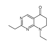 Pyrido[2,3-d]pyrimidin-5(6H)-one, 2,8-diethyl-7,8-dihydro- (9CI)结构式