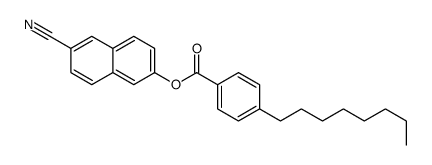 (6-cyanonaphthalen-2-yl) 4-octylbenzoate结构式