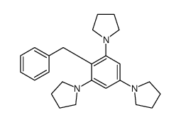 1-(2-benzyl-3,5-dipyrrolidin-1-ylphenyl)pyrrolidine结构式