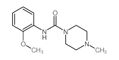 1-Piperazinecarboxamide,N-(2-methoxyphenyl)-4-methyl- structure