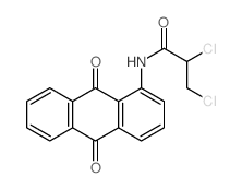 Propanamide,2,3-dichloro-N-(9,10-dihydro-9,10-dioxo-1-anthracenyl)- Structure