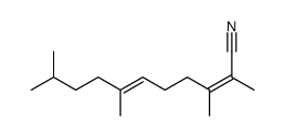 2,3,7,10-tetramethylundeca-2,6-dienenitrile结构式