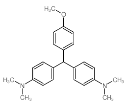 Benzenamine,4,4'-[(4-methoxyphenyl)methylene]bis[N,N-dimethyl- structure